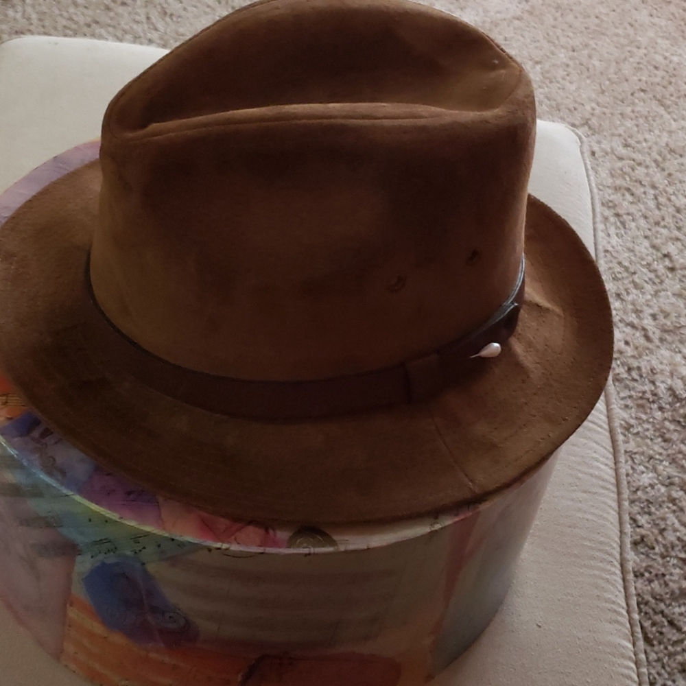 Suede Fedora Hat
